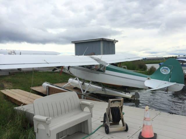 Super Cub - getting ready to launch from the dock