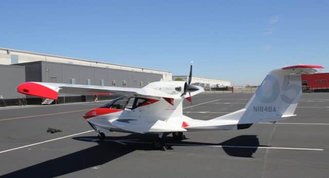 ICON A5 N184BA on ramp at KVCB